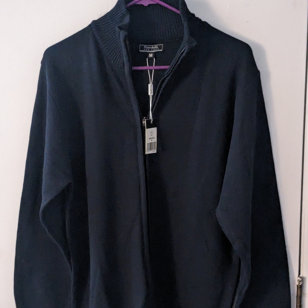 Portebella men's zip up sweater medium